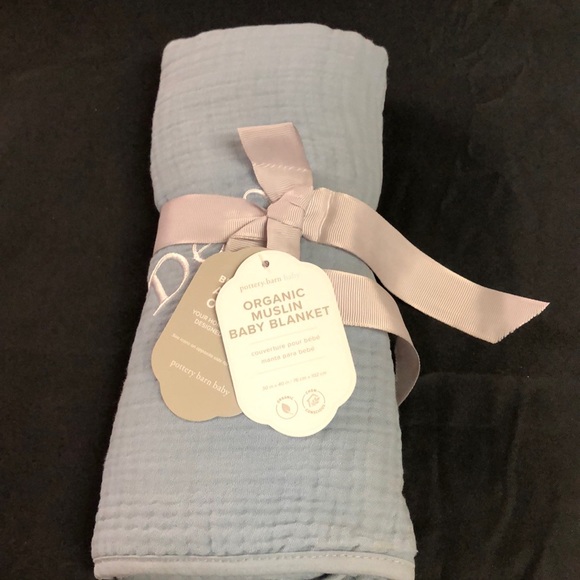 Pottery Barn Kids Bedding Devon Light Blue Baby Blanket Poshmark